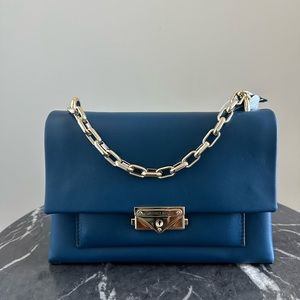 Michael Kors CECE medium leather shoulder bag (River blue)